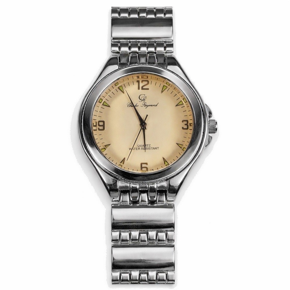 Charles Raymond Men's Quartz Watch Stainless Steel‎ Japan Movt Untested
